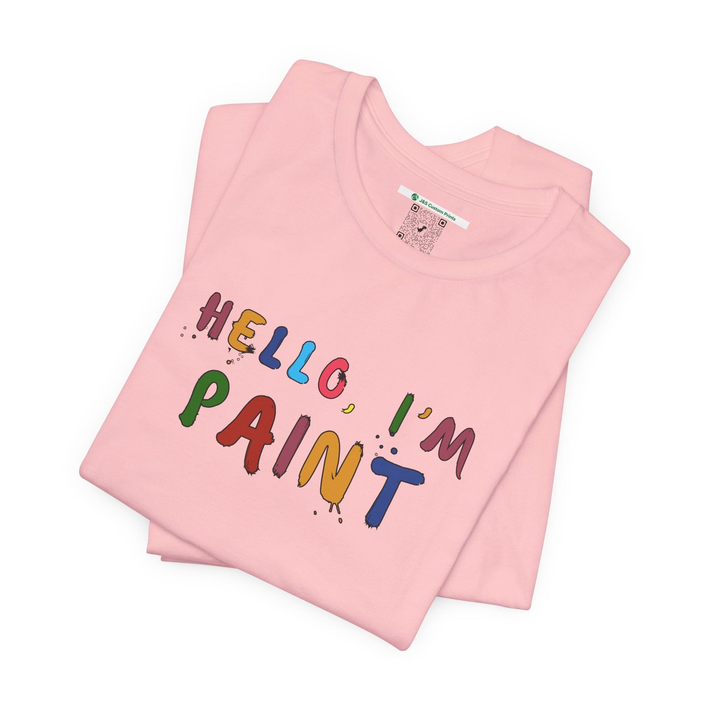 Matching Couple's Set -- Hello, I'm Paint (Adult Unisex Tee)