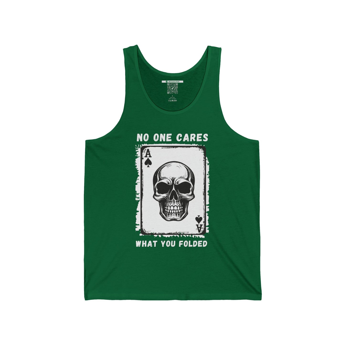 No One Cares What You Folded (Adult Unisex Tank Top)