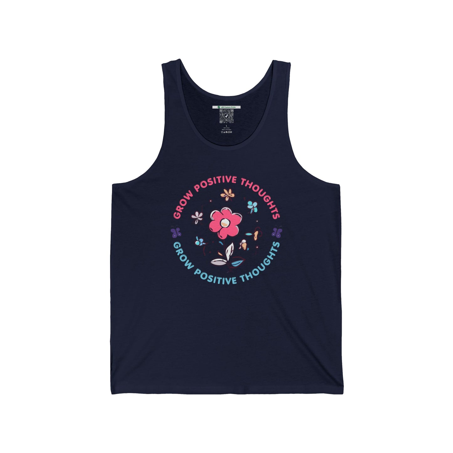 Grow Positive Thoughts (Adult Unisex Tank Top)