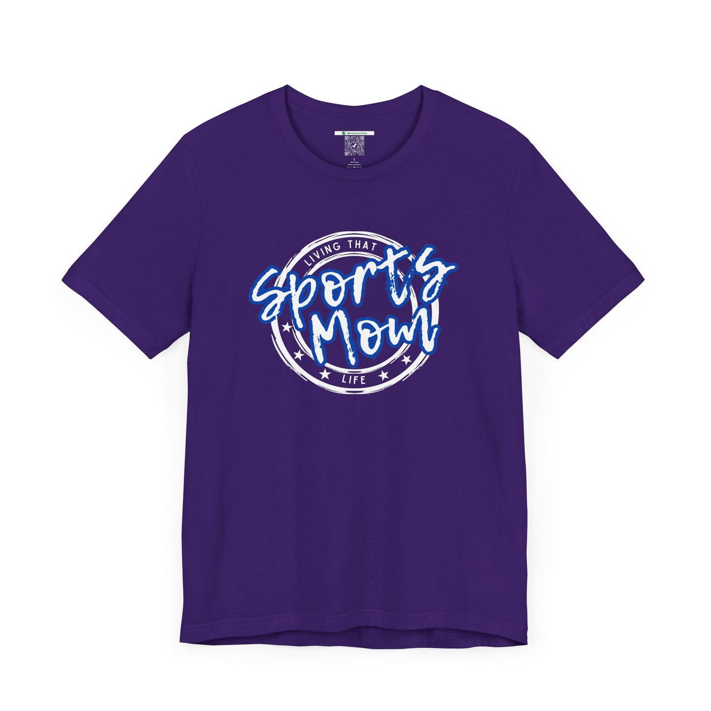 Sports Mom -- Blue Font (Adult Unisex Tee)