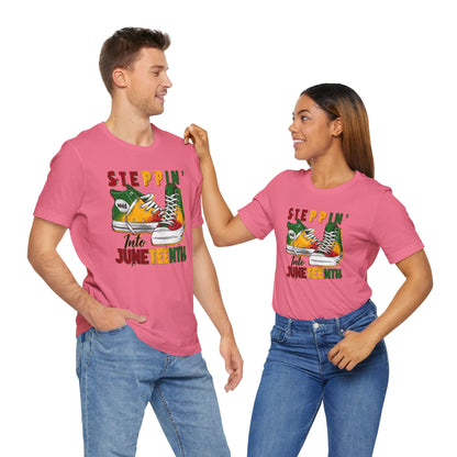 Steppin' Into Juneteenth (Adult Unisex Tee)
