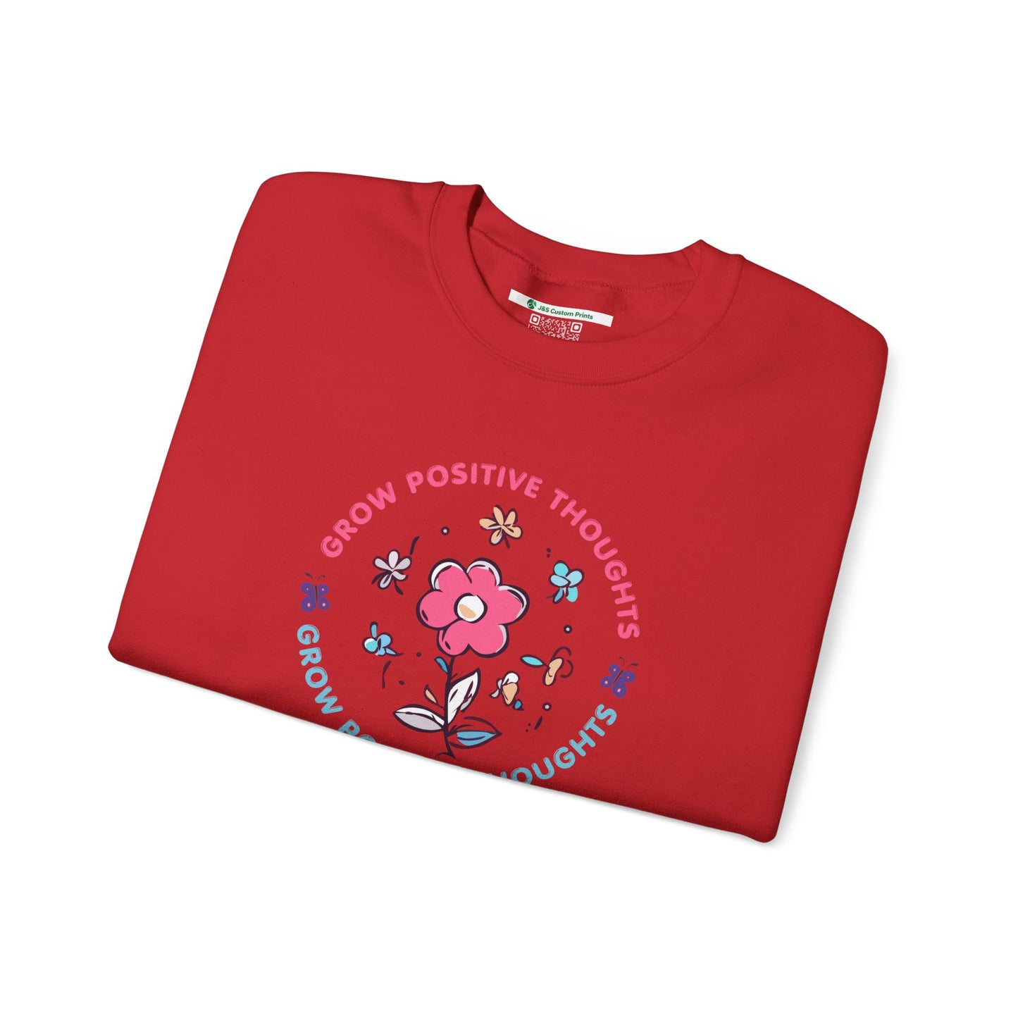 Grow Positive Thoughts Crewneck Sweatshirt - Unisex Heavy Blend