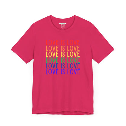LGBTQ+ "Love Is Love" (Adult Unisex Tee)