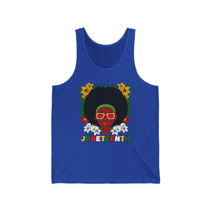 Juneteenth -- Afrocentric Design (Adult Unisex Tank Top)