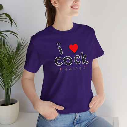 I Love Cocktails -- Playful Font (Adult Unisex Tee)