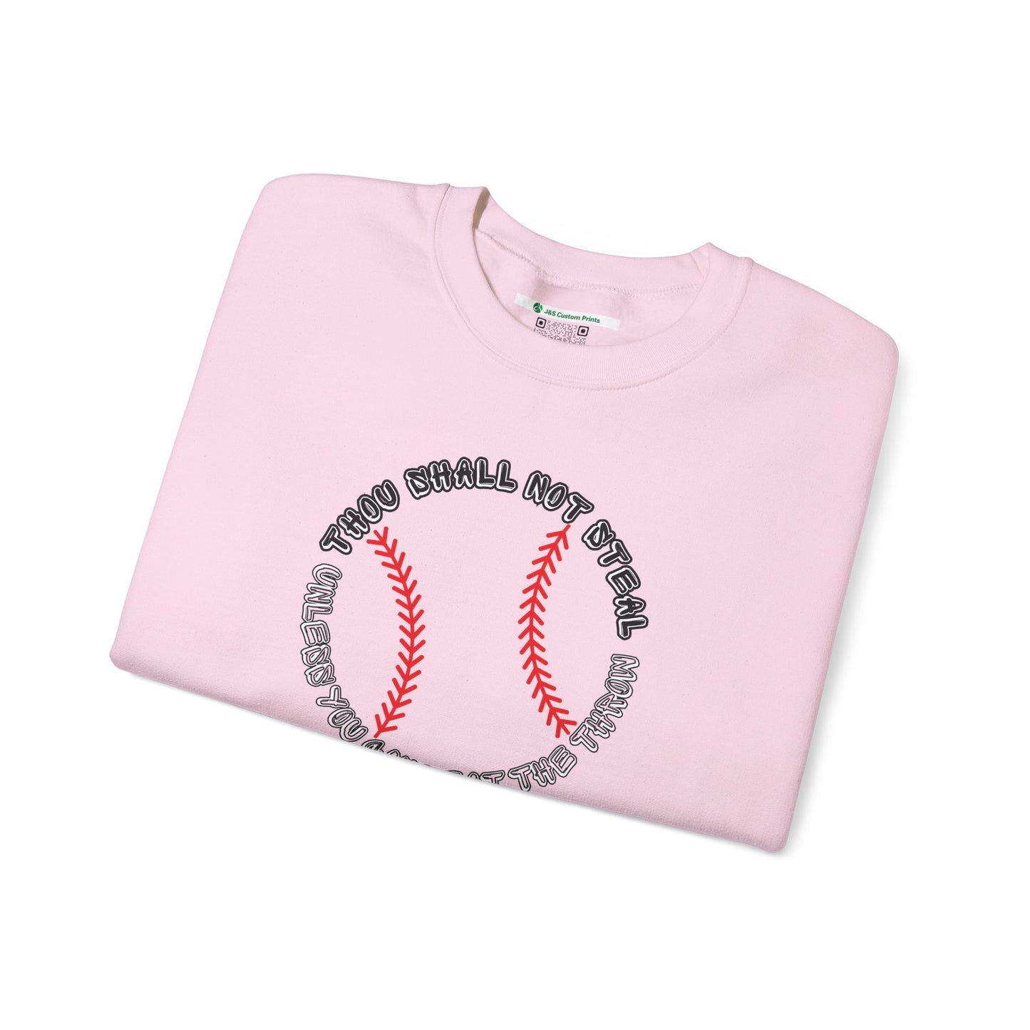 Thou Shall Not Steal Baseball (Adult Unisex Crewneck Sweatshirt)