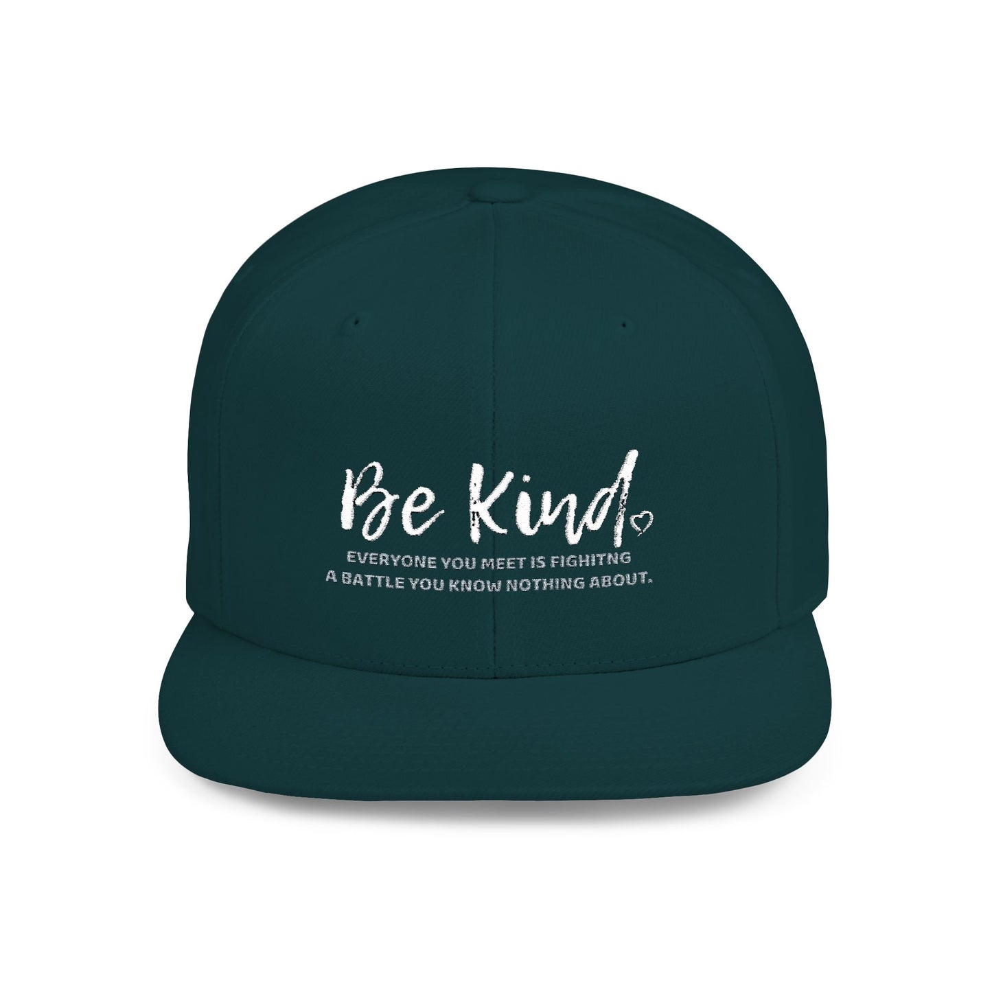 Be Kind (Embroidered Flat-Bill, Cotton, Snapback Hat)