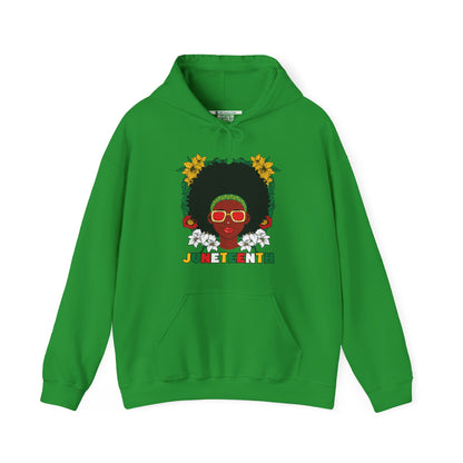 Juneteenth -- Afrocentric Design (Adult Unisex Hooded Sweatshirt)