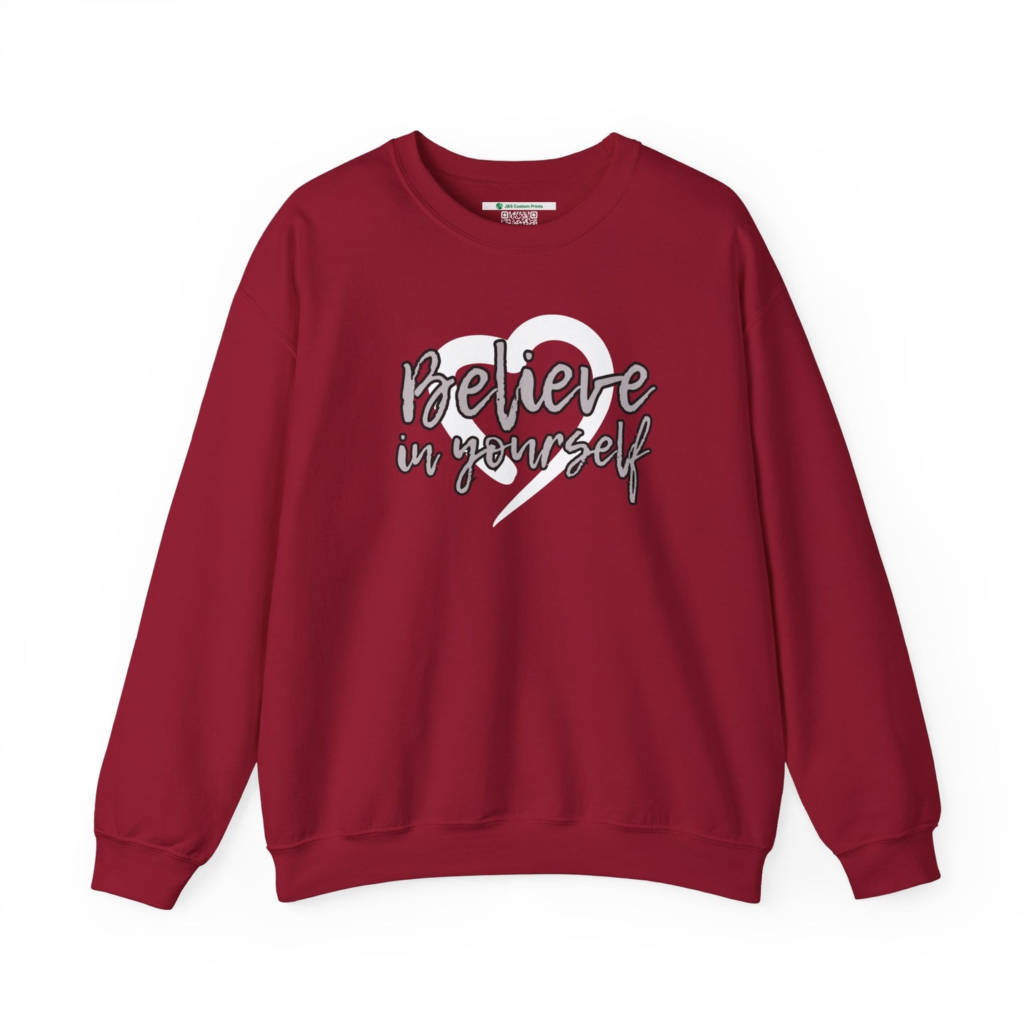 Believe In Yourself -- Gray (Adult Unisex Crewneck Sweatshirt)