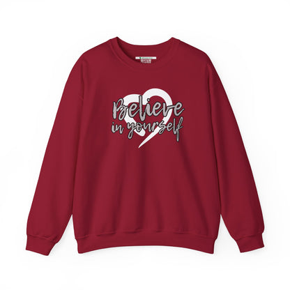 Believe In Yourself -- Gray (Adult Unisex Crewneck Sweatshirt)