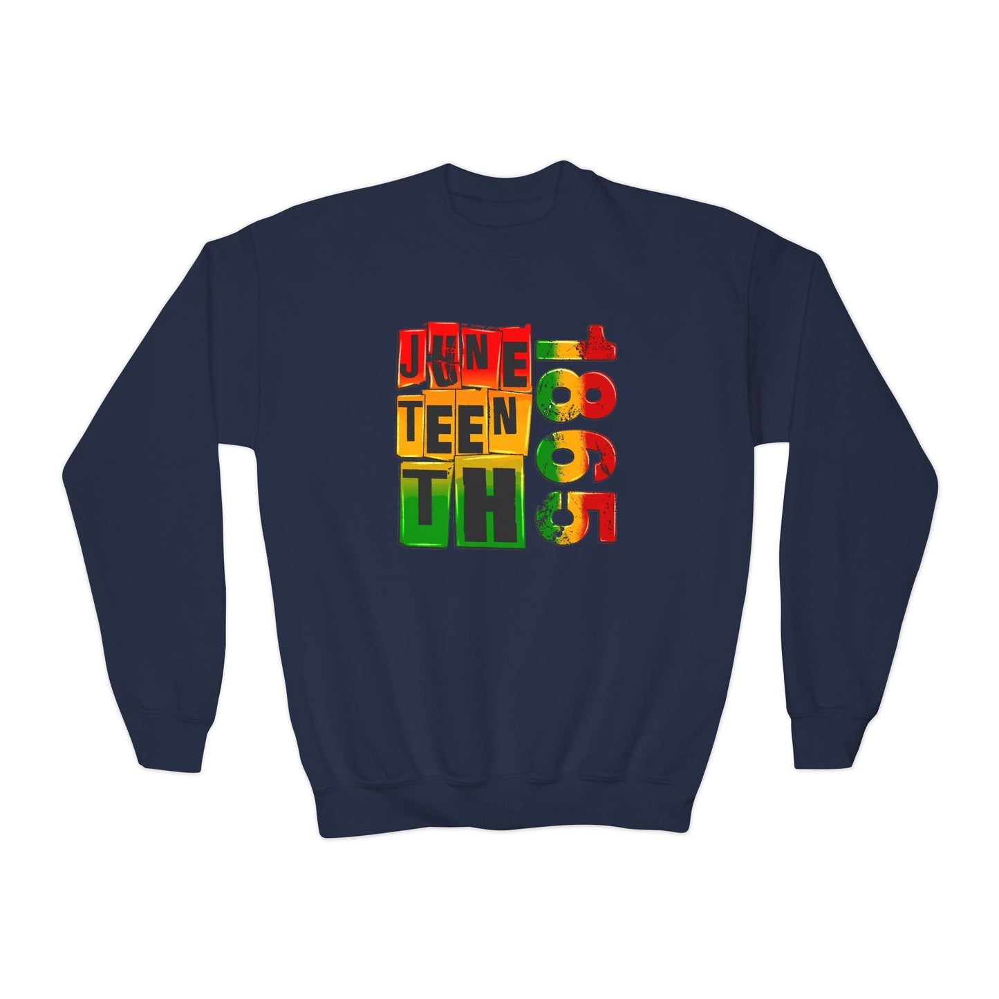 Juneteenth 1865 (Youth Unisex Crewneck Sweatshirt)