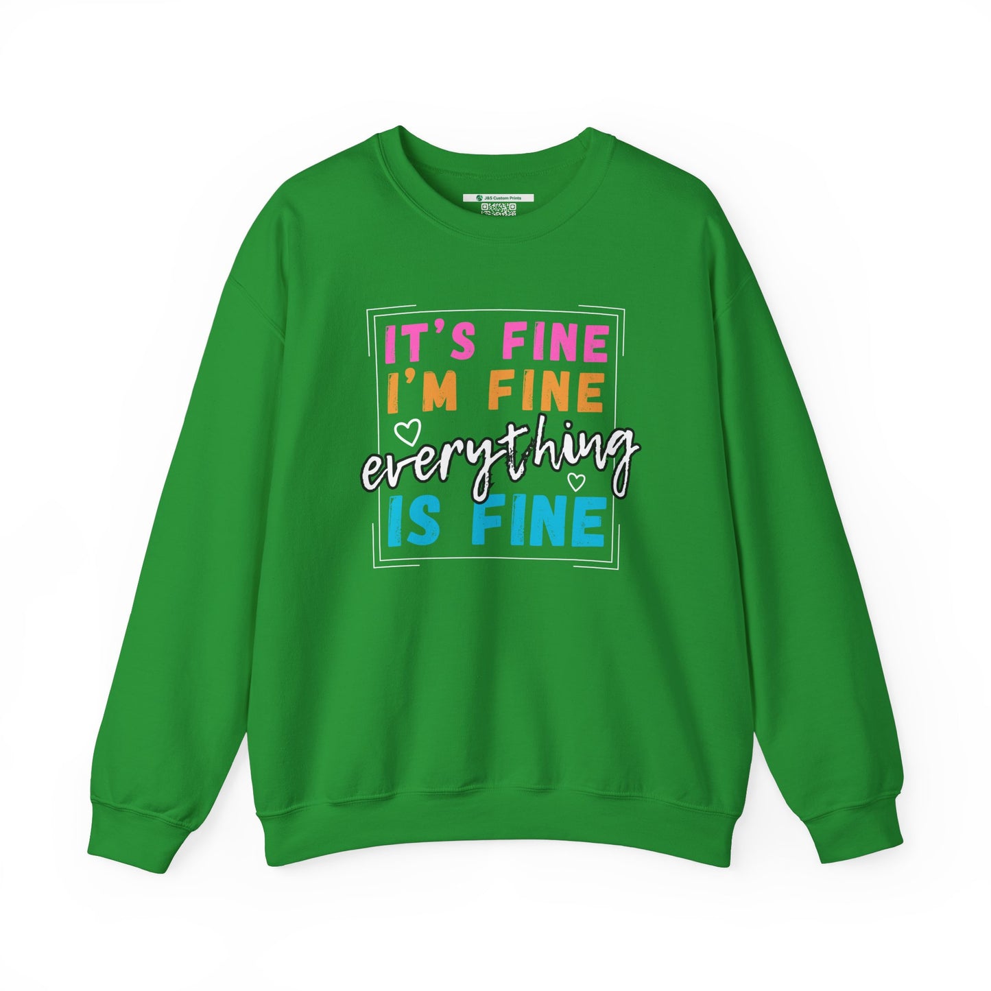 Everything Is Fine (Adult Unisex Crewneck Sweatshirt)