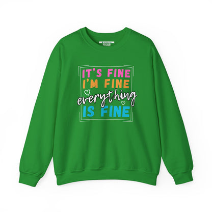Everything Is Fine (Adult Unisex Crewneck Sweatshirt)