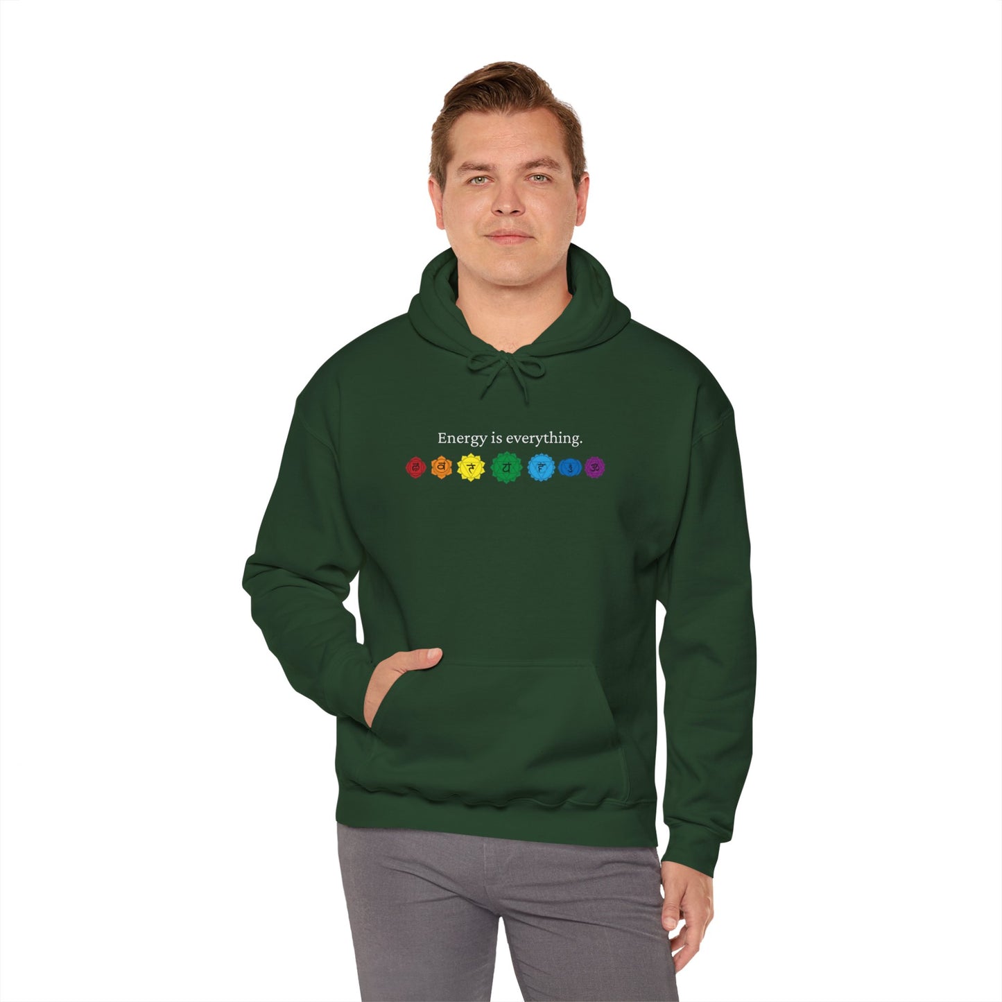 Energy is Everything -- Chakras (Adult Unisex Hooded Sweatshirt)