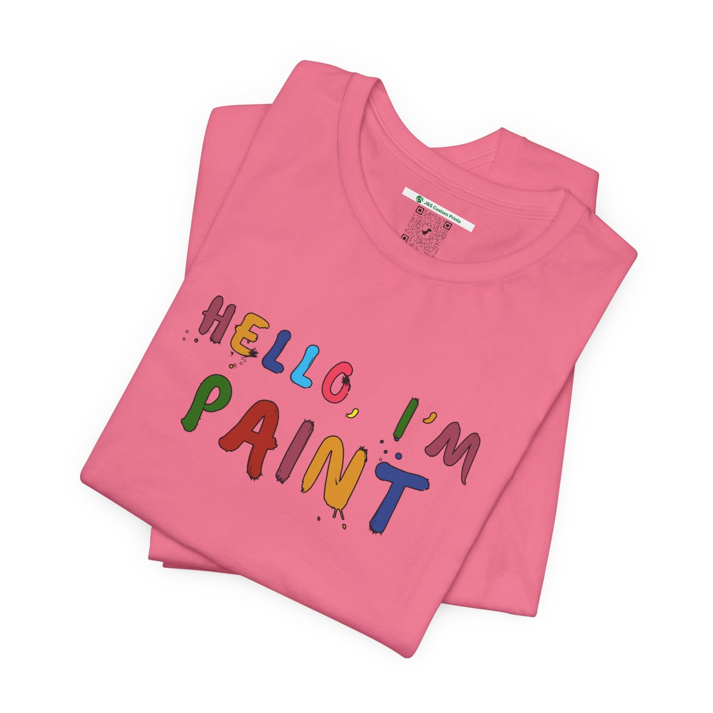 Matching Couple's Set -- Hello, I'm Paint (Adult Unisex Tee)