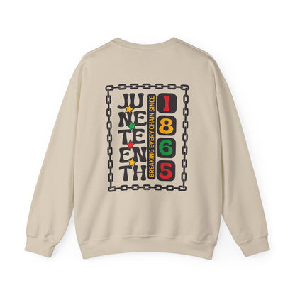 Juneteenth -- Breaking Every Chain (Adult Unisex Crewneck Sweatshirt)