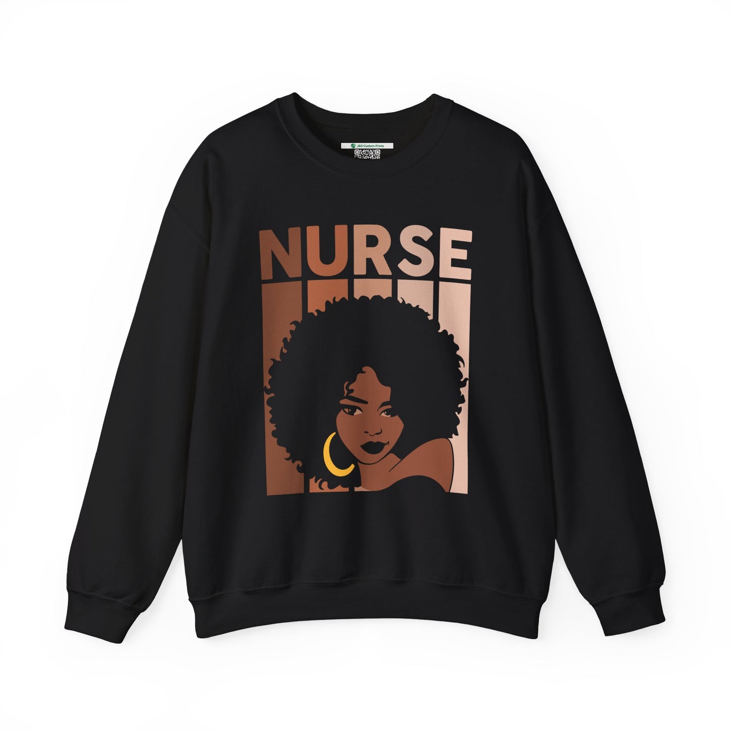 Melanin Nurse (Adult Unisex Crewneck Sweatshirt)