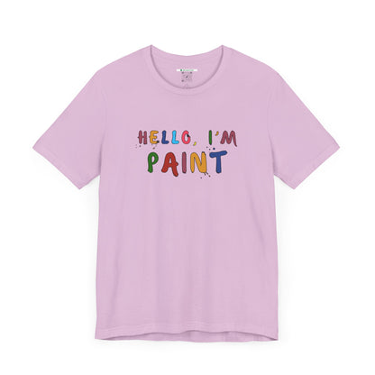 Matching Couple's Set -- Hello, I'm Paint (Adult Unisex Tee)