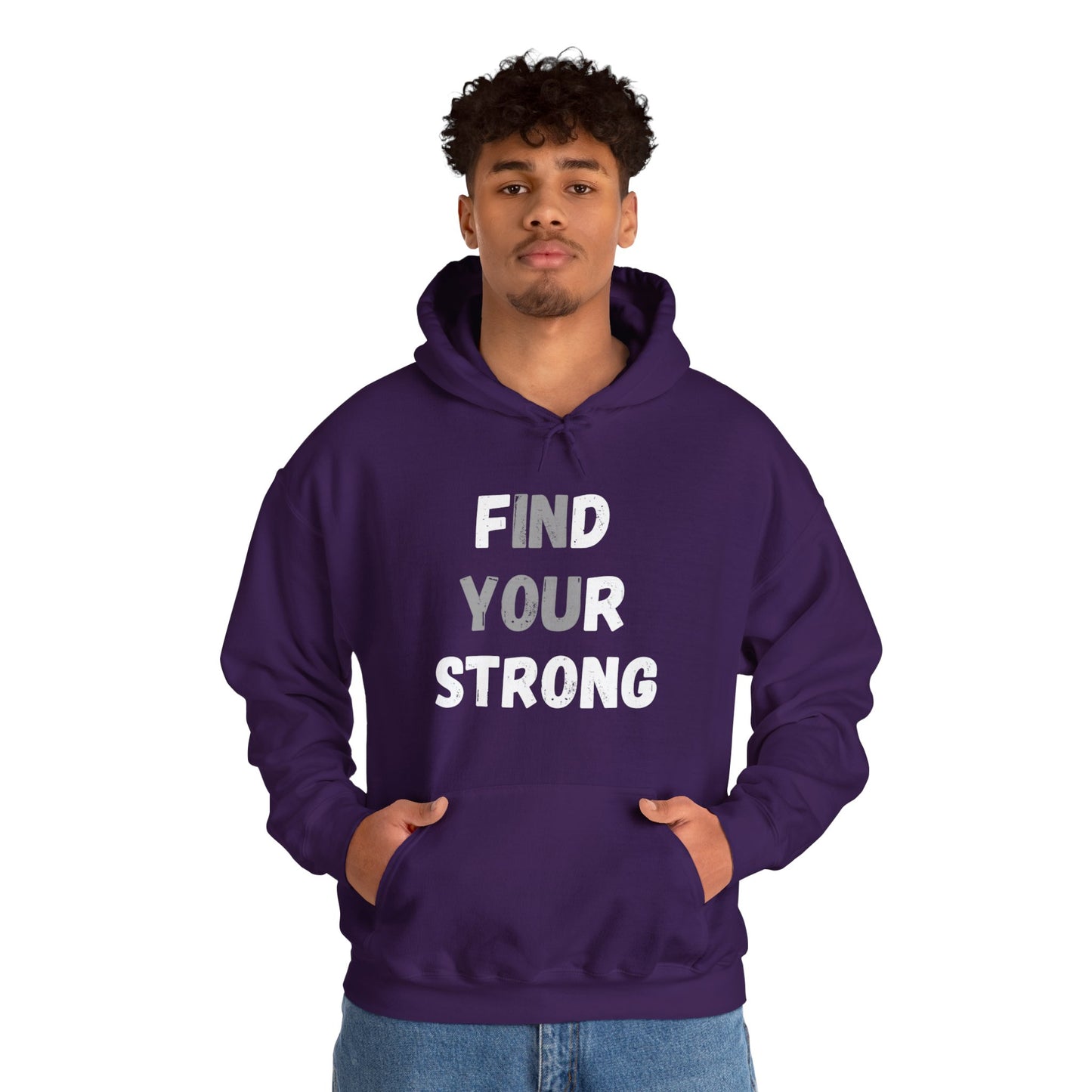 Find Your Strong -- "In You" Emphasis (Adult Unisex Hooded Sweatshirt)