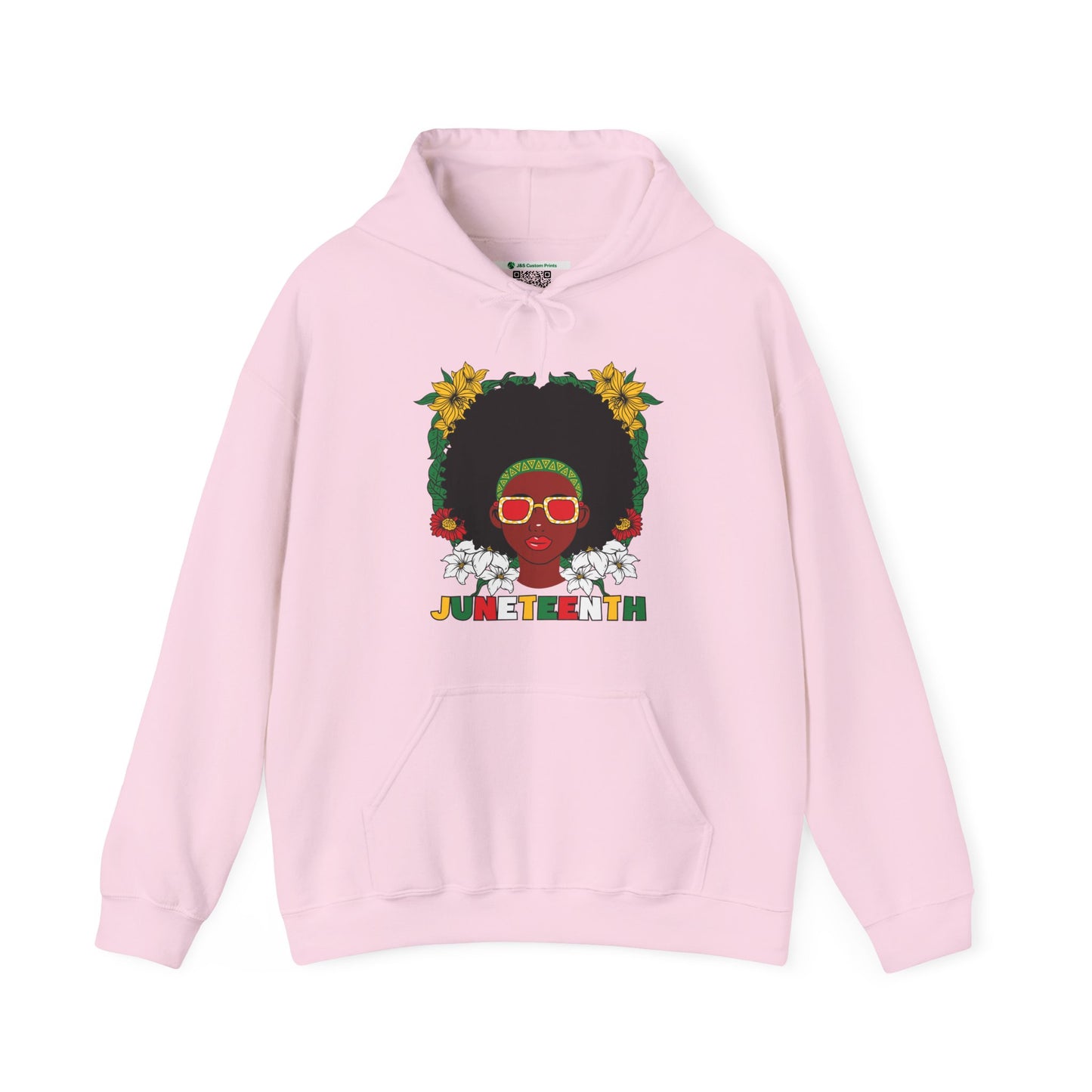 Juneteenth -- Afrocentric Design (Adult Unisex Hooded Sweatshirt)