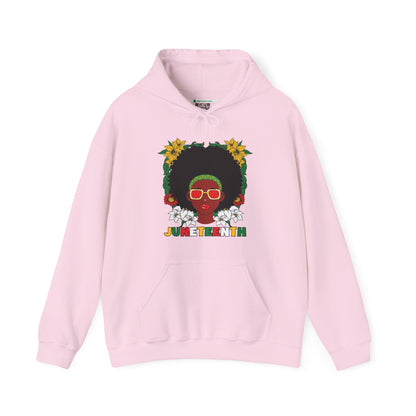 Juneteenth -- Afrocentric Design (Adult Unisex Hooded Sweatshirt)