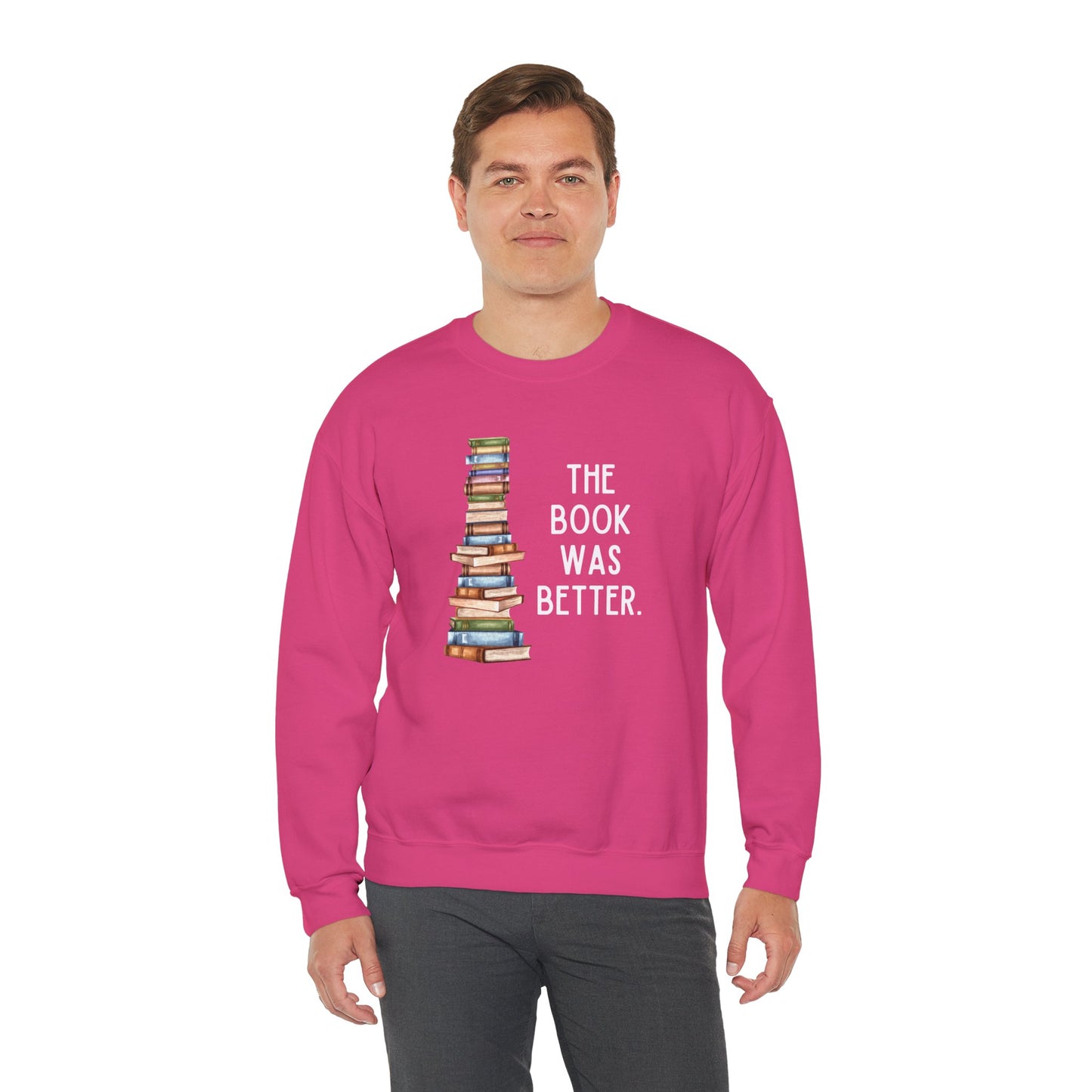 The Book Was Better [2] (Adult Unisex Crewneck Sweatshirt)