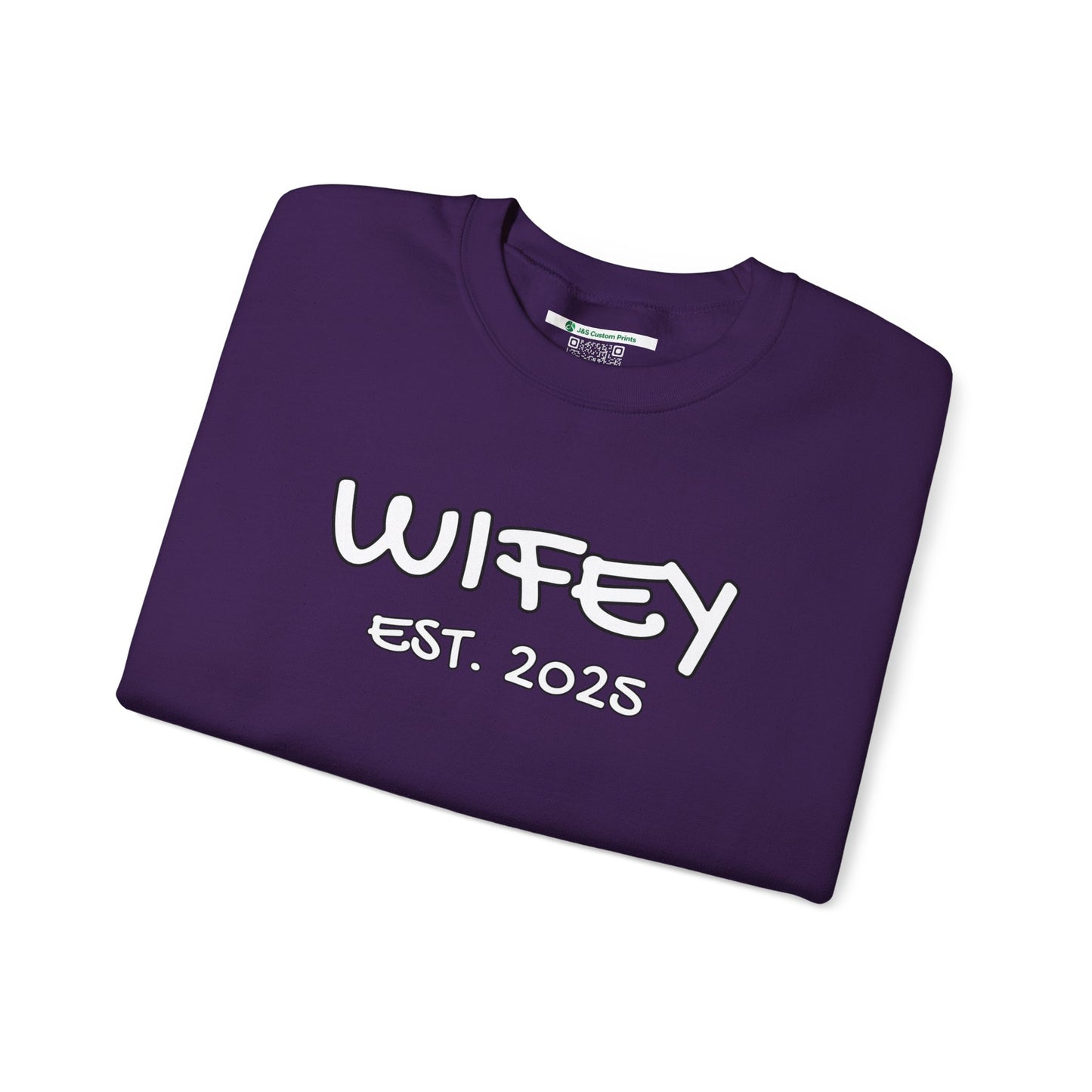 Matching Marriage Set -- "Wifey" (Adult Unisex Crewneck Sweatshirt)