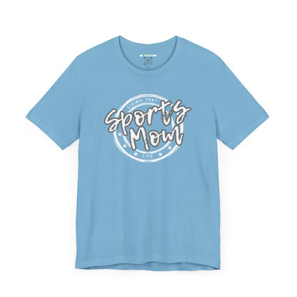 Sports Mom -- Gray Font (Adult Unisex Tee)