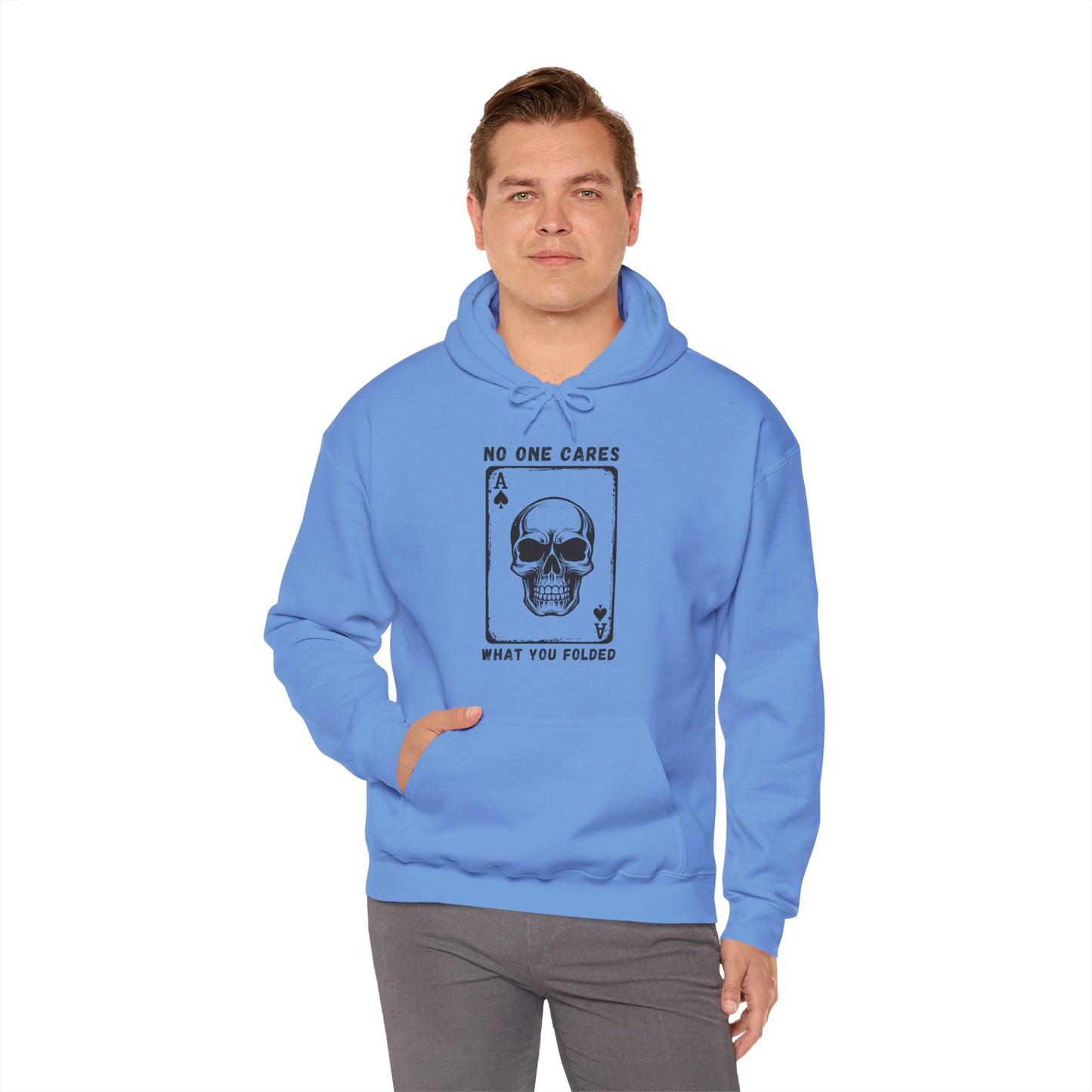 No One Cares What You Folded (Adult Unisex Hooded Sweatshirt)