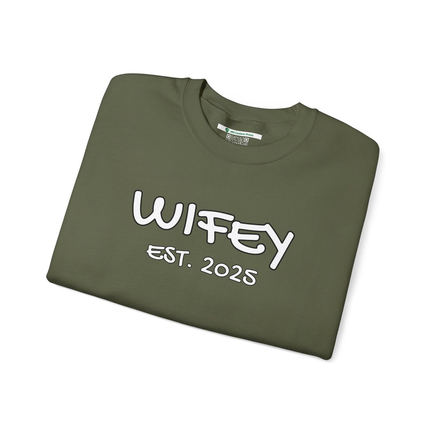Matching Marriage Set -- "Wifey" (Adult Unisex Crewneck Sweatshirt)
