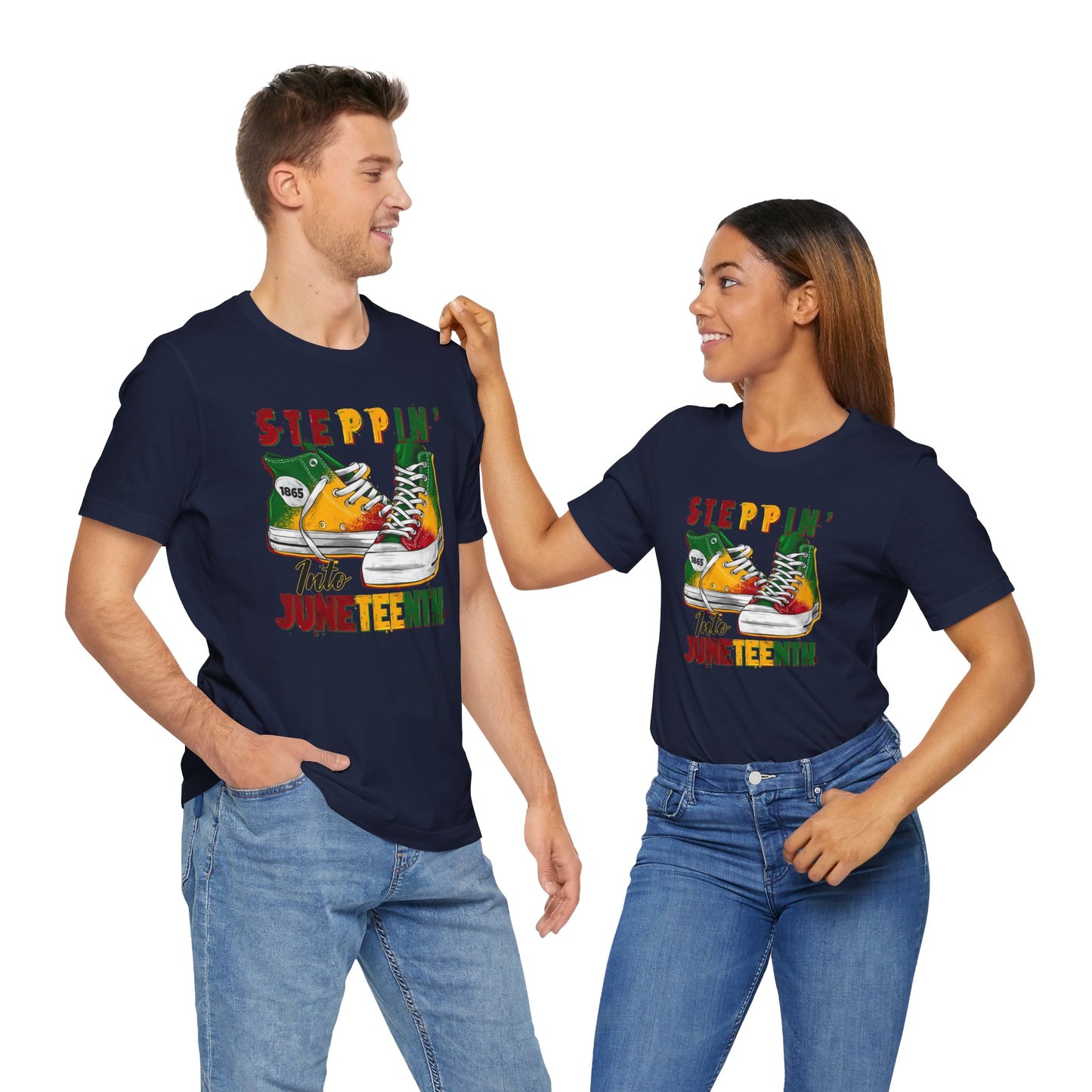 Steppin' Into Juneteenth (Adult Unisex Tee)