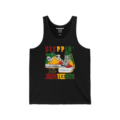 Steppin' Into Juneteenth (Adult Unisex Tank Top)