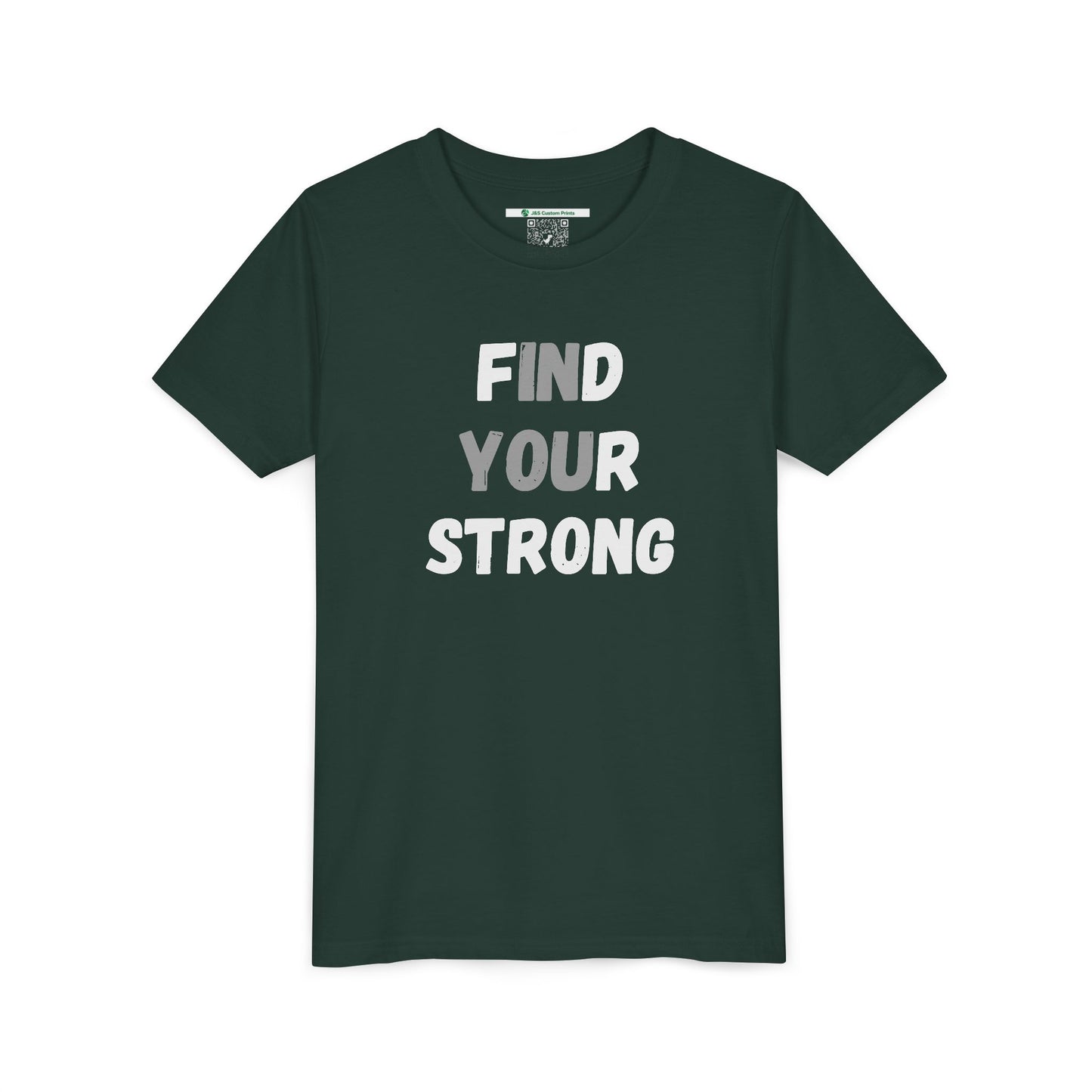 Find Your Strong -- Simple Design (Youth Unisex Tee)