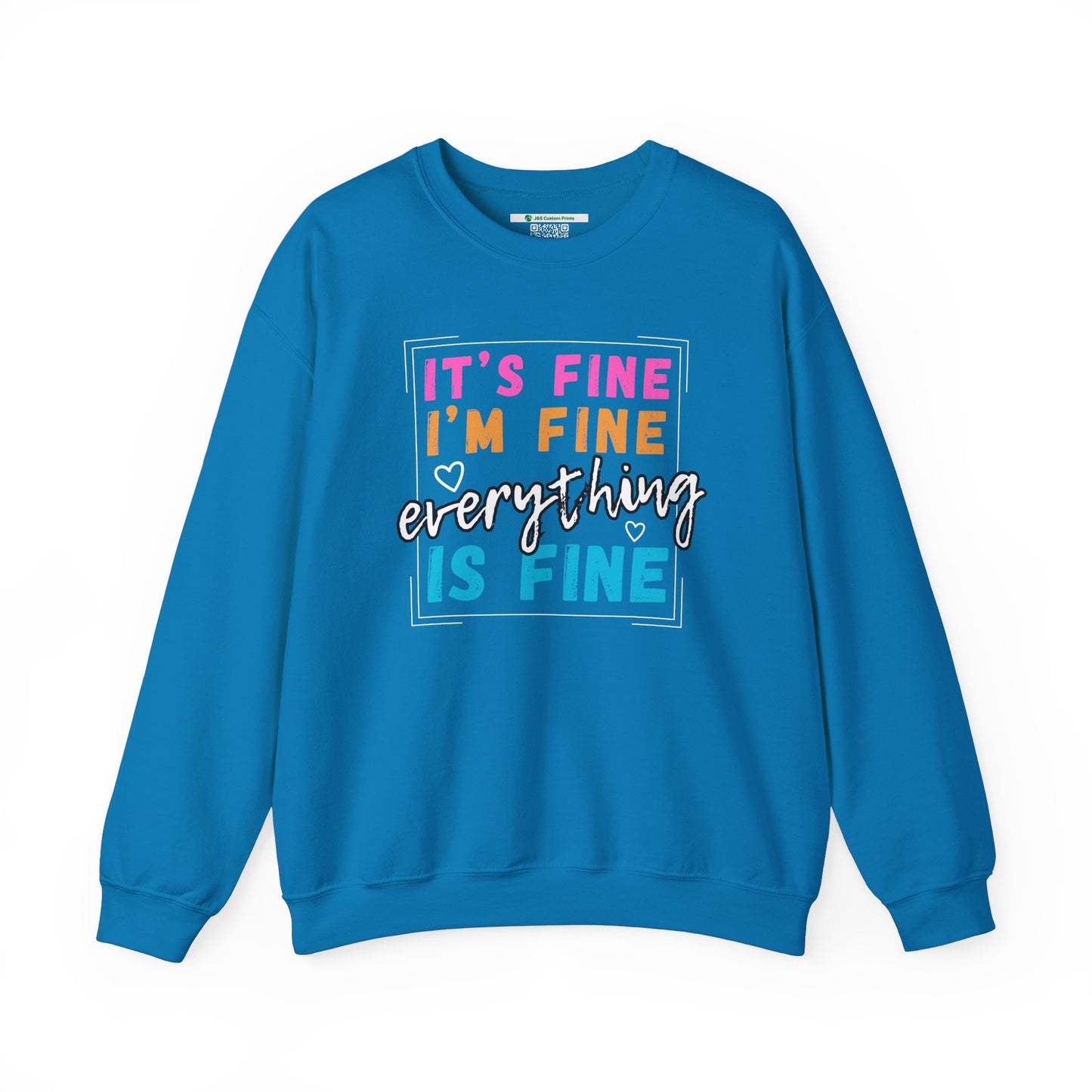 Everything Is Fine (Adult Unisex Crewneck Sweatshirt)