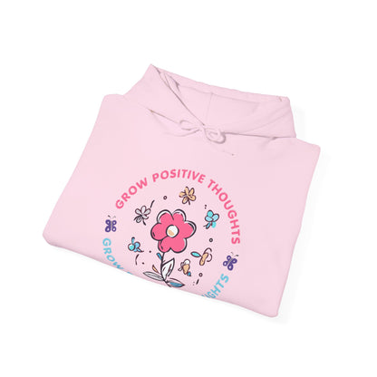 Grow Positive Thoughts (Adult Unisex Hooded Sweatshirt)