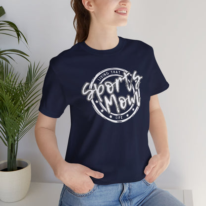 Sports Mom -- Gray Font (Adult Unisex Tee)