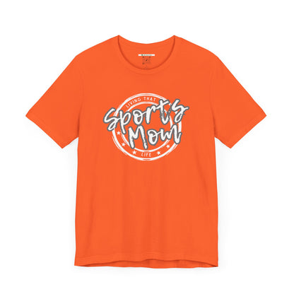 Sports Mom -- Gray Font (Adult Unisex Tee)