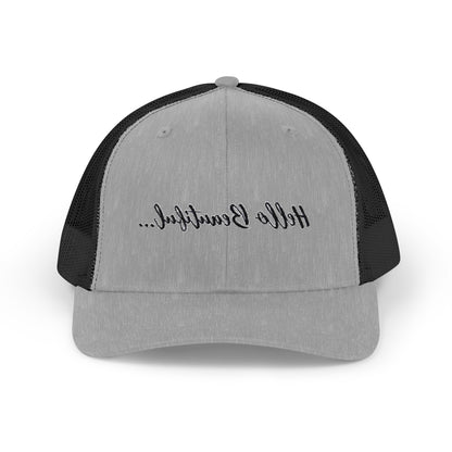 Mirror Message -- Hello Beautiful (Embroidered Snapback Trucker Hat)