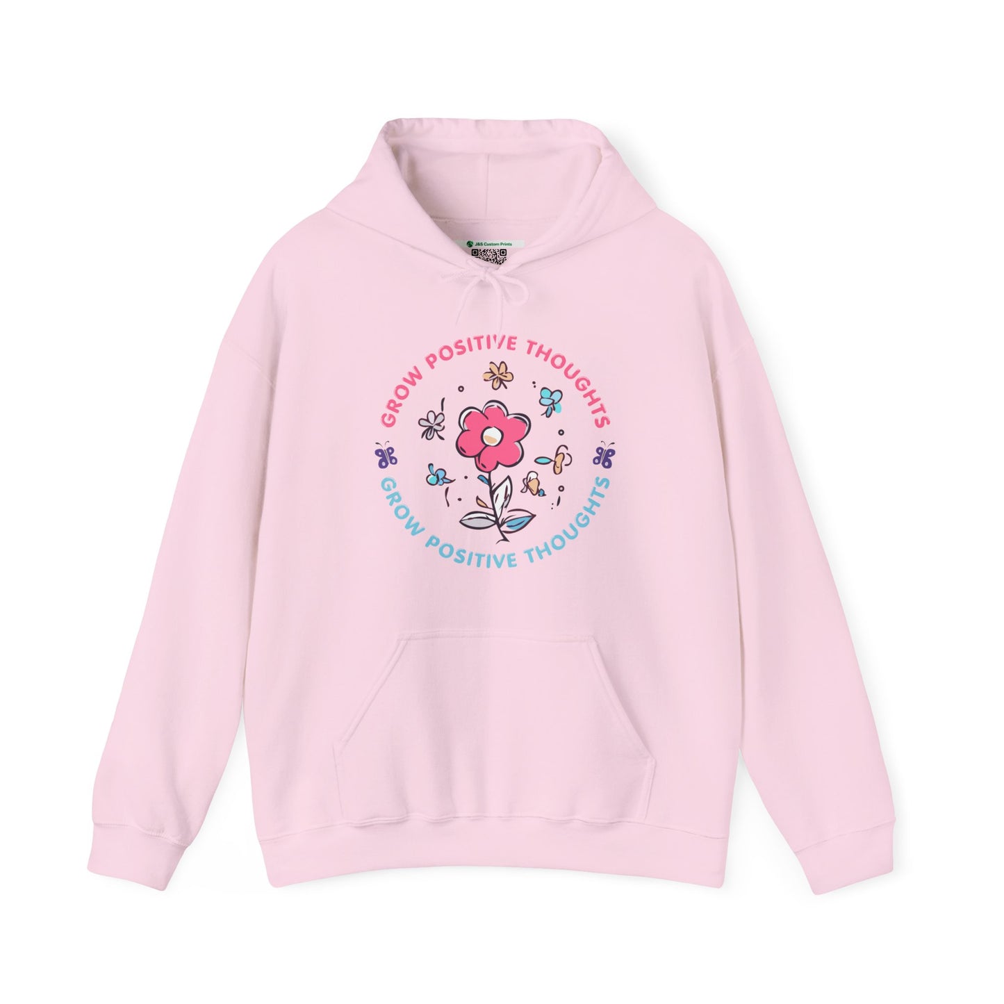 Grow Positive Thoughts (Adult Unisex Hooded Sweatshirt)