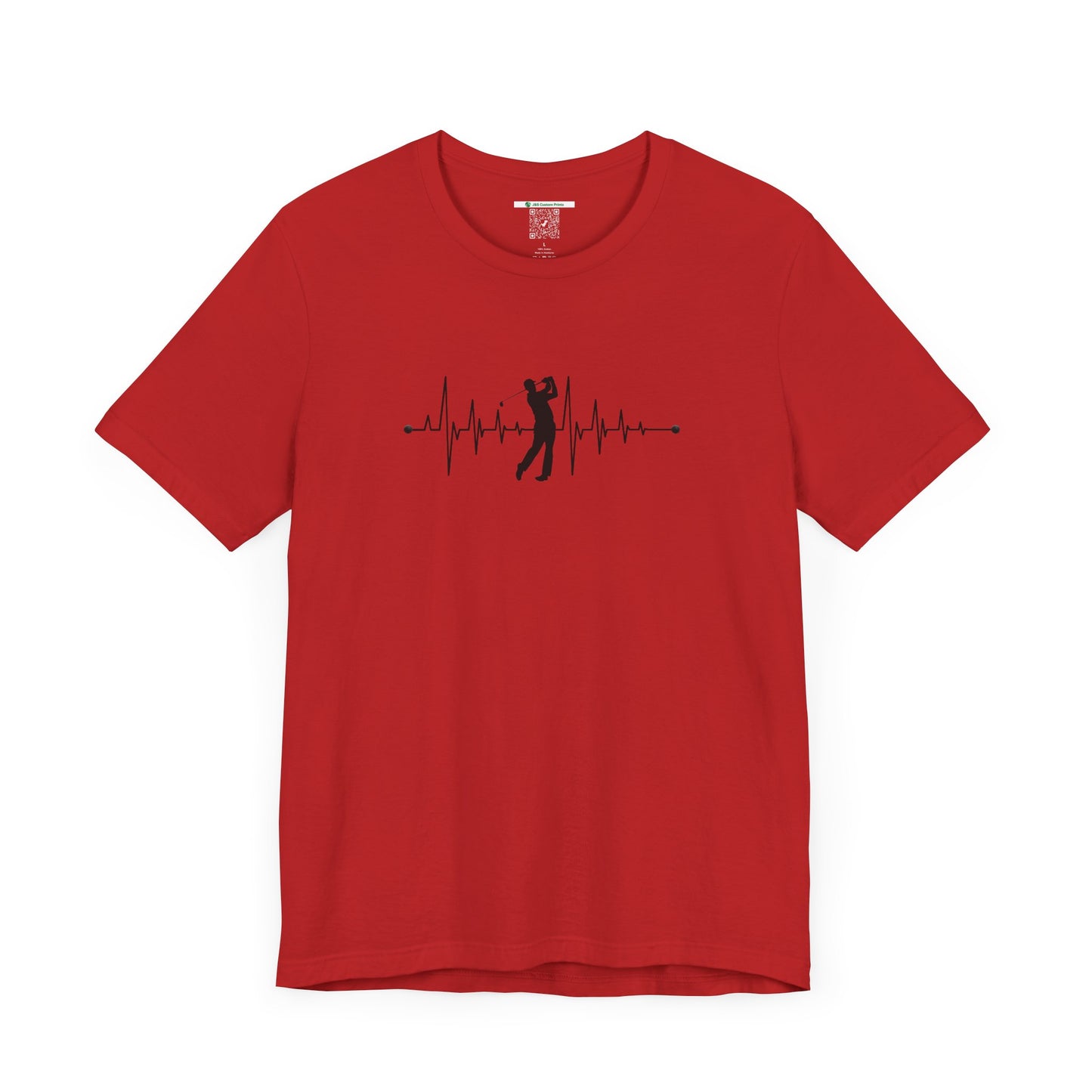 Golf Heartbeat (Adult Unisex Tee)