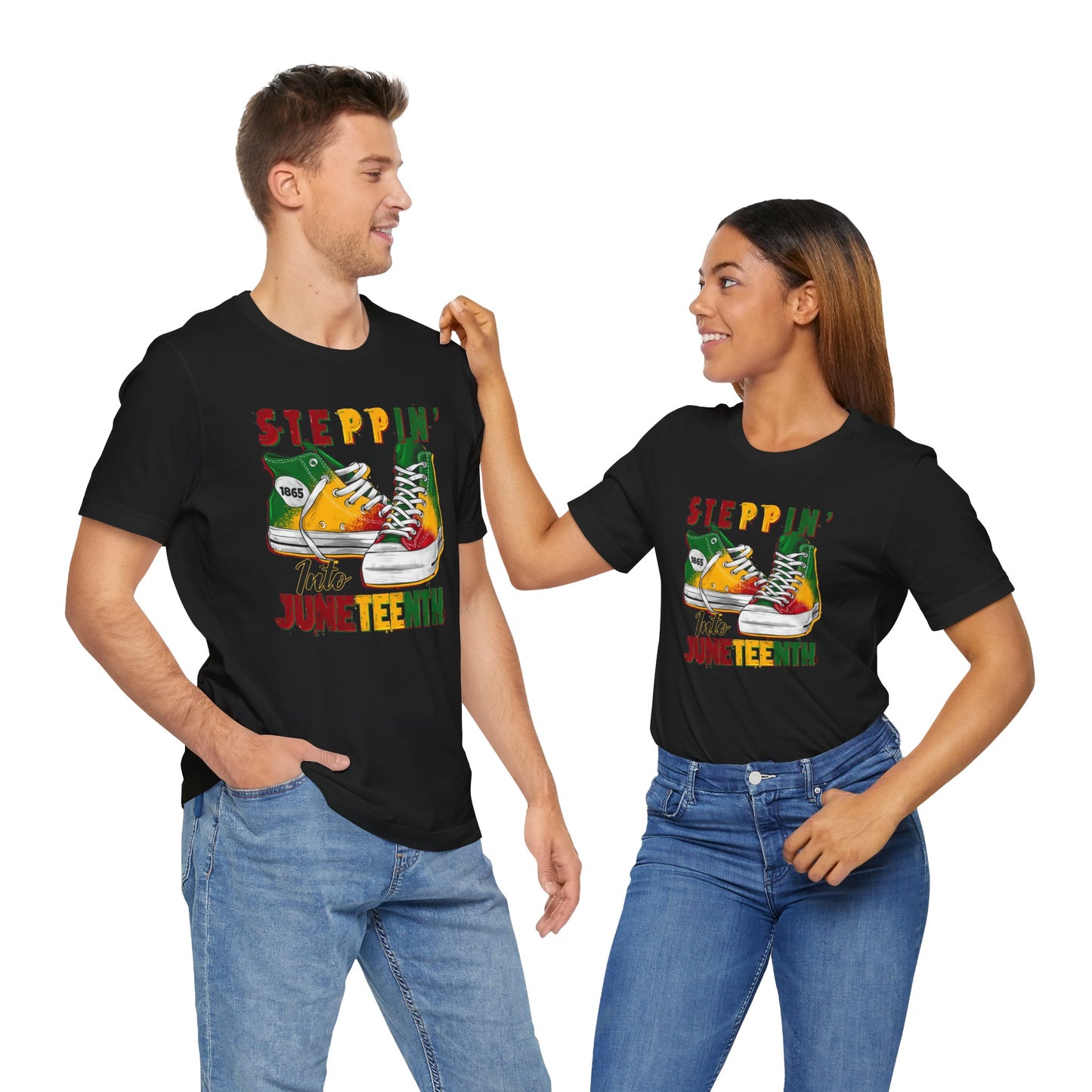 Steppin' Into Juneteenth (Adult Unisex Tee)