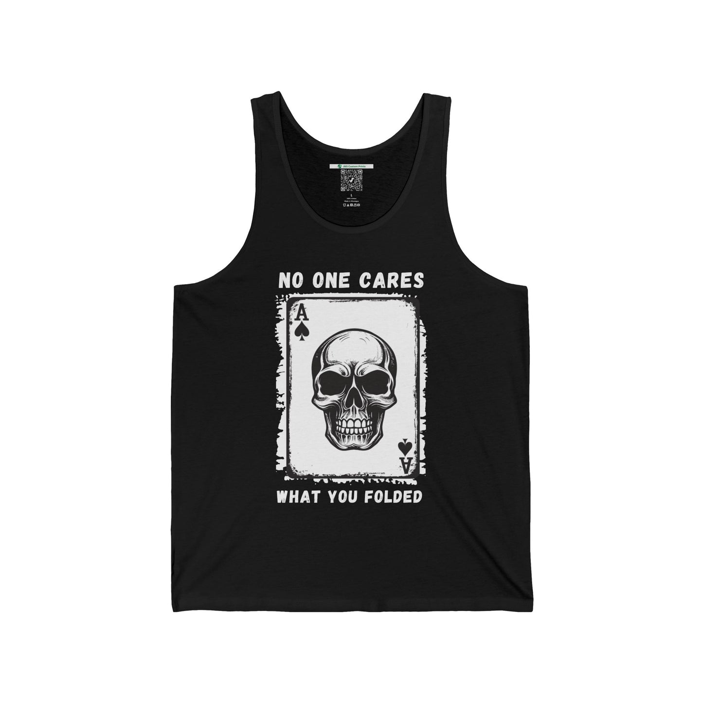 No One Cares What You Folded (Adult Unisex Tank Top)