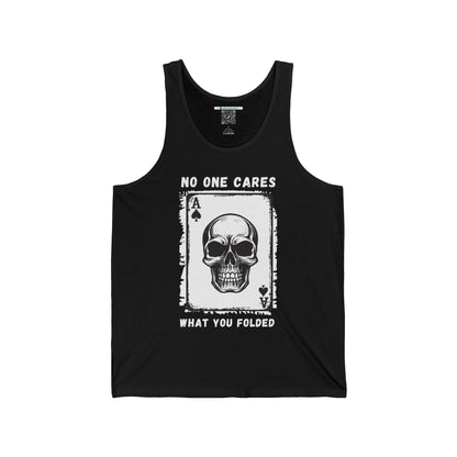 No One Cares What You Folded (Adult Unisex Tank Top)