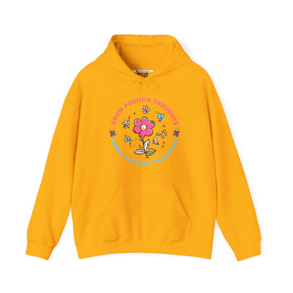 Grow Positive Thoughts (Adult Unisex Hooded Sweatshirt)