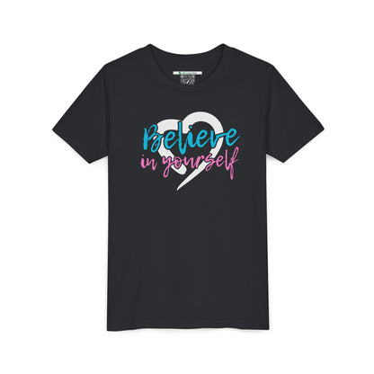 Believe In Yourself -- Blue/Pink (Youth Unisex Tee)