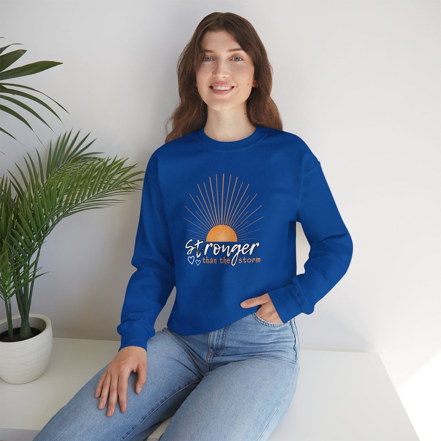 Stronger Than the Storm (Adult Unisex Crewneck Sweatshirt)