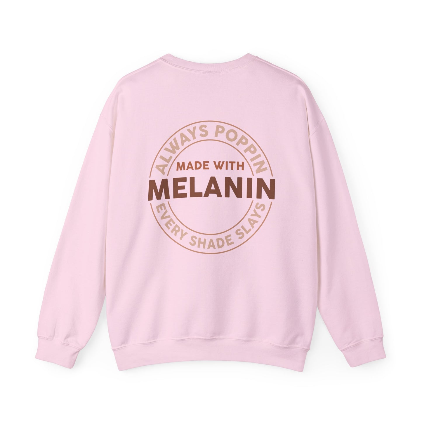Made With Melanin (Adult Unisex Crewneck Sweatshirt)