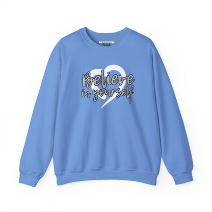 Believe In Yourself -- Gray (Adult Unisex Crewneck Sweatshirt)