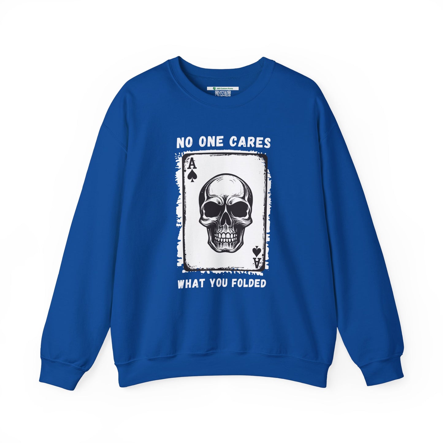 No One Cares What You Folded (Adult Unisex Crewneck Sweatshirt)