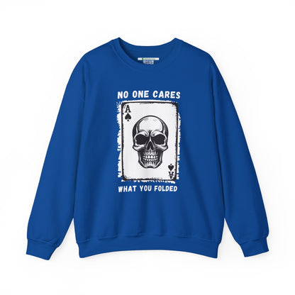 No One Cares What You Folded (Adult Unisex Crewneck Sweatshirt)